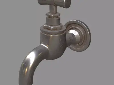 FOUNTAIN MODEL metal faucet Free 3D model