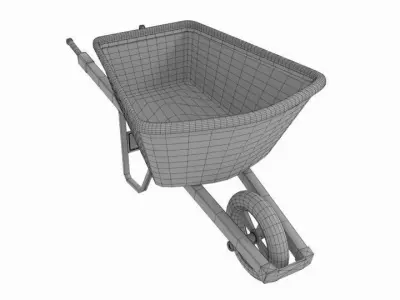 Wheelbarrow Cart 3D model