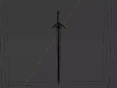 3D mounted blade  Free 3D model