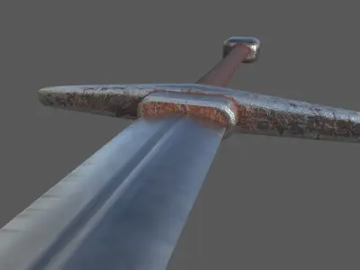old sword Free low-poly 3D model