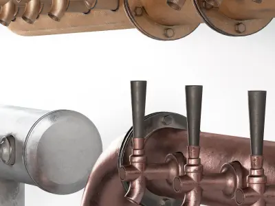 Loft-Style Beer Towers 3D model
