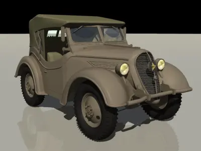 WW2 JAPAN ARMY Kurogane Type 95 Correction model 3D model