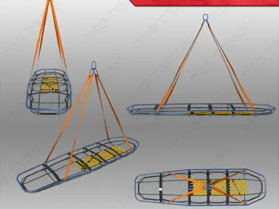 Stretchers Gurneys 3D model purchase