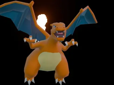 Charizard Low-poly 3D model