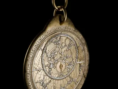 Astrolabium Low-poly 3D model