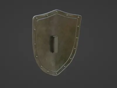 Medieval Sheild Low-poly 3D model