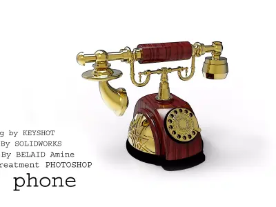 Classic phone 5 3D model