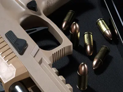 Compact Pistol 3D model