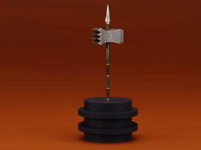Hammer Low-poly 3D model 43