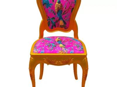 Classical Dining chair Low-poly 3D model