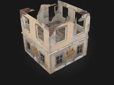 Abandoned House  Eerie Silence of a Forgotten Home 3D model