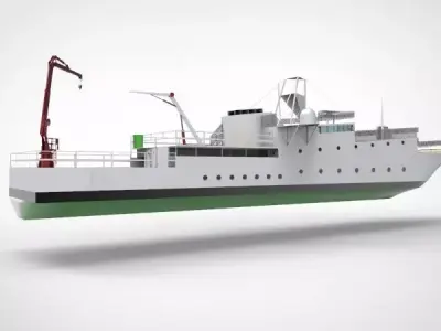 research ship type Y  3D model