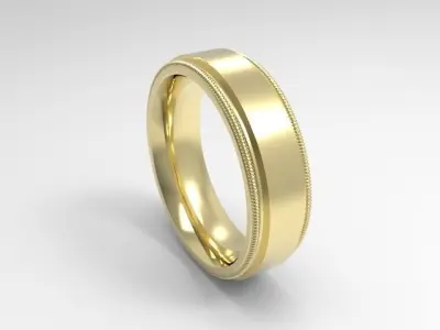 woman solitaire ring 7 part r00130 3D print model