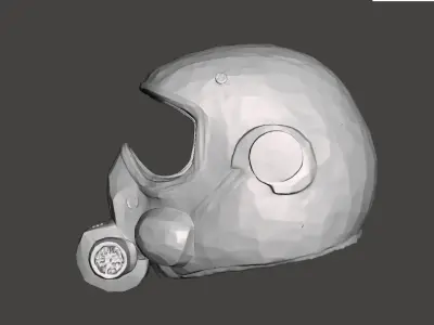 AREA-51 HAZMAT UNIT DELTA HELMET 3D print model