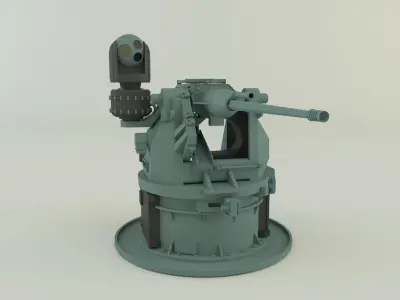 military gun tower 3D model
