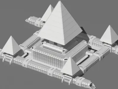 sci fi base  3D model