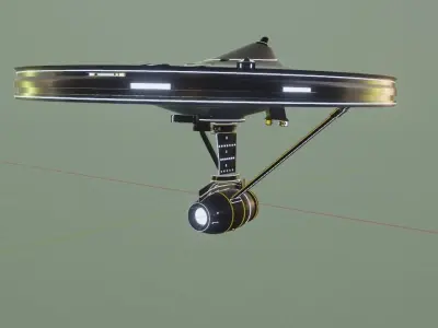 Circship star trek ship in space Free 3D model