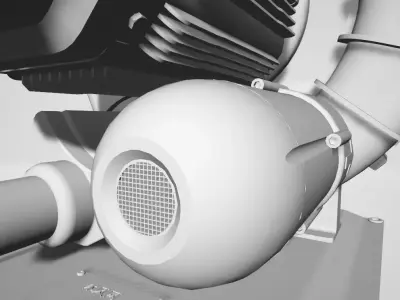 Vacuum bounce model Low-poly 3D model