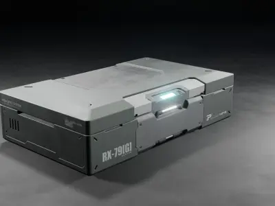 Sci-Fi Case Game Asset Free low-poly 3D model