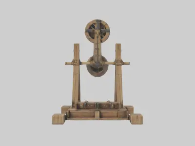 Siegecatapult Model Low-poly 3D model