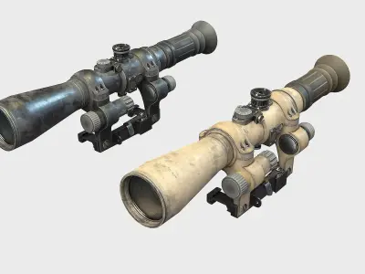 Optical Scope 103 Low-poly 3D model