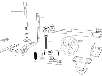 HARDWARE SET Free 3D model