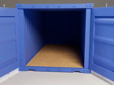 Container 3D model 2