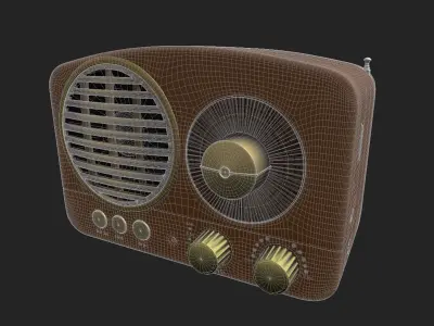 Retro Bluetooth Speaker 3D model