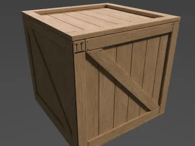 Crates Pack Low-poly 3D model purchase
