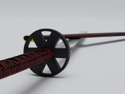 Weapon Katana Sword 3D model