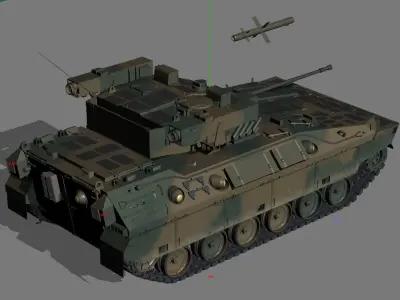 JGSDF Type 89 armored combat vehicle 3D model