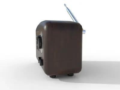Old Radio Retro PBR Low-poly 3D model