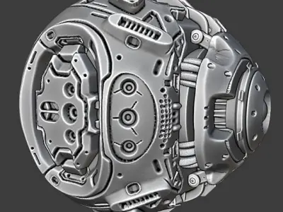 PhotoRealistic SciFi Probe  4K 3D model