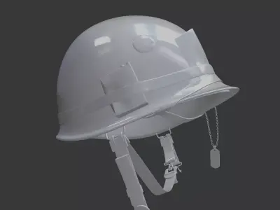 Military Helmet 3D Printable 3D print model