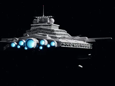 Star Wars - Custom Heavy Imperial Star Destroyer 3D model