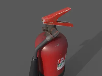 Fire Extinguisher Free low-poly 3D model purchase