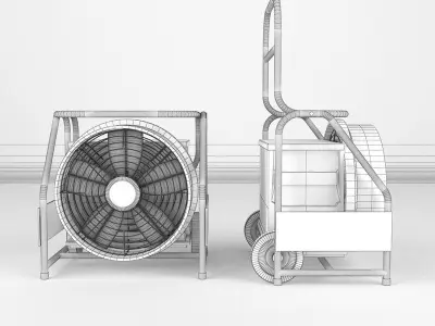 Industrial Fan 3D model 5