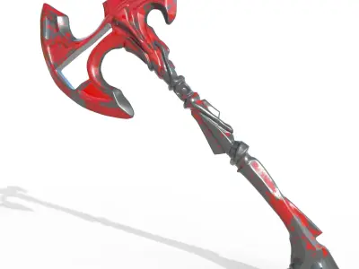 Axe 1-Version 1 and 2 Low-poly 3D model