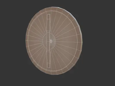 Viking Shield PBR Low-poly 3D model