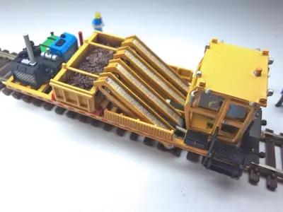 HO Scale Metal Reclaimer MOW 3D print model