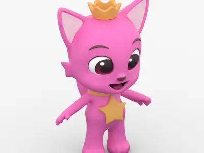 Pinkfong 3D model