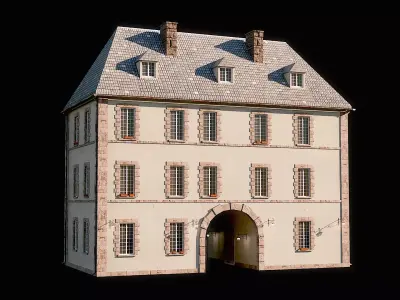 Medieval Building Low-poly 3D model purchase