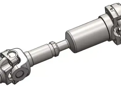 TRUCK DRIVE SHAFT HEAVY DUTY Free 3D model