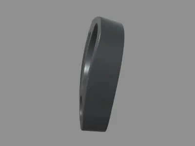 Front Bumper Jeep Low-poly 3D model