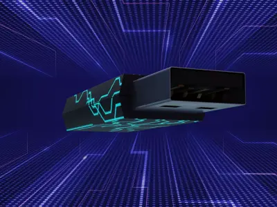 Futuristic USB drive 3D model