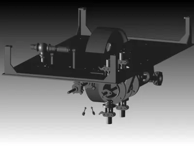 Valve steam model engine Free 3D model