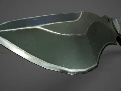 Fox Parus Survival Knife Low-poly 3D model