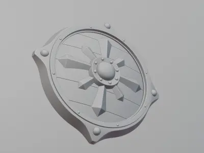 Medieval Shield 3D model buy