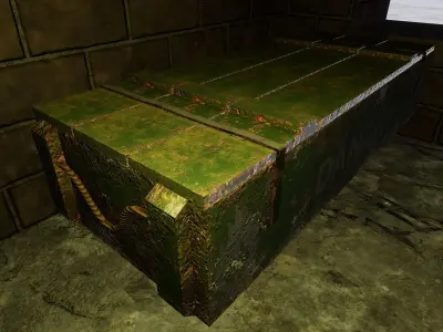 military weapon crate  Free low-poly 3D model