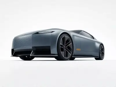 Jaguar Type 00 Concept Low-poly 3D model